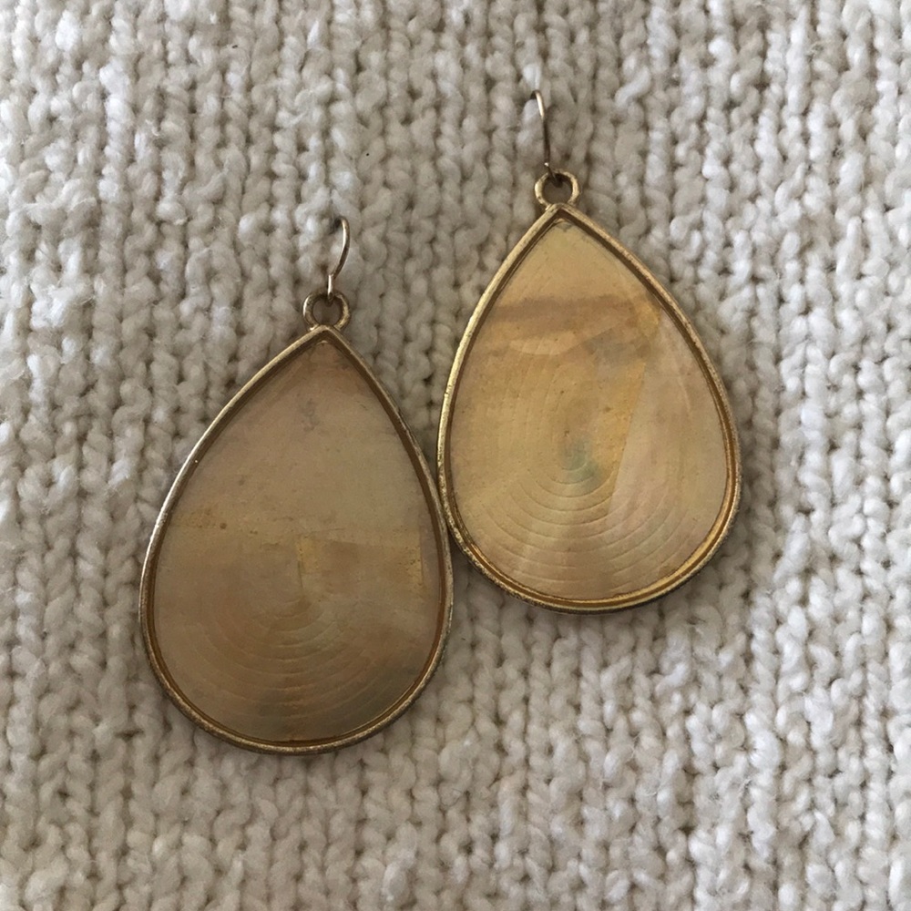 Yellow vintage earrings
